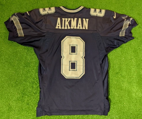 NIKE Authentic NFL Troy Aikman Dallas Cowboys Sewn Jersey #8 Sz 44 Cover