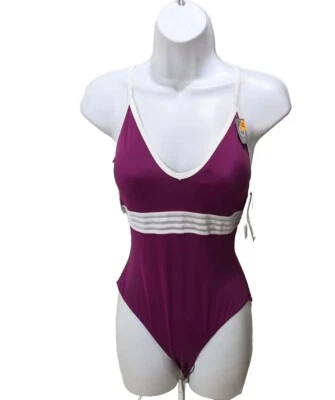 NWT Marika One Piece Swimsuit Womens S Wire Free Molded Cups 1 Pc Purple - Image 1 of 4