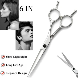 Tijeras de corte de pelo de peluquero profesional tijeras planas tamaño 6" TOTALMENTE NUEVAS - Imagen 1 de 13