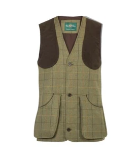 Alan Paine Rutland Tweed Waistcoat Dark Moss Men's Hunting RRP£179.95 - Picture 1 of 4