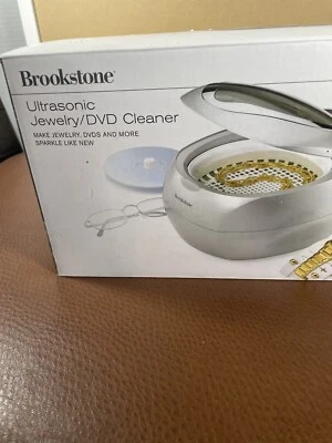 Brookstone Ultrasonic Cleaner Jewelry DVD Eyeglass Watches & More CD-7830A - Image 1 of 4