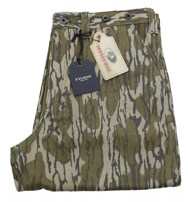 Pantalones utilitarios Filson de sarga resistente para hombre tallas roble musgo repelente al agua algodón encerado Foto 1 de 4