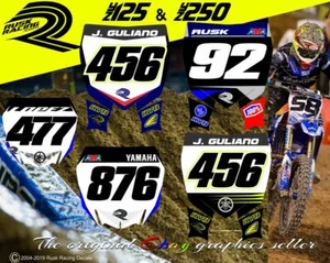 yamaha yz250 250 yz Custom number plate graphics plastic - Picture 1 of 12