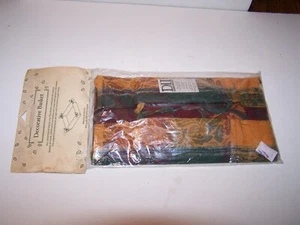Made in India fabric cotton Decorative Basket 1997 about 6 1/2 X 6 1/2 NIP new - Picture 1 of 7