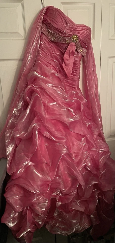 Beautiful Pink Dress Size 4 Alyce Designs Perfect Condition  - Image 1 of 1