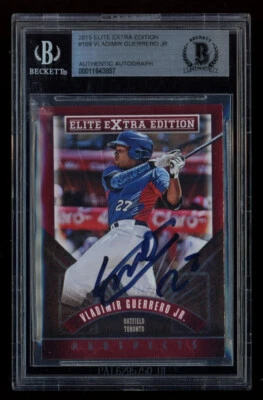 2015 Panini Elite Extra Edition #169 Vladimir Guerrero Jr. RC Blue Jays Auto - Image 1 of 4