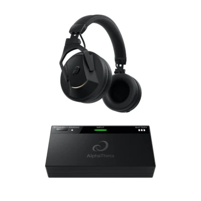 Set of AlphaTheta HDJ-F10 Professional Wireless DJ Headphones + Transmitter - Image 1 of 4