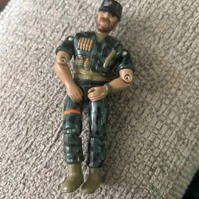 Boneco de ação Lanard The Corps 1986 Large Sarge 4" posável vintage - Imagem 1 de 3
