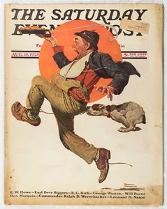 AUG 18 1928 Kuchendieb auf der Flucht NORMAN ROCKWELL SAMSTAG ABEND POST VOLLMAGIER M551 - Bild 1 von 24