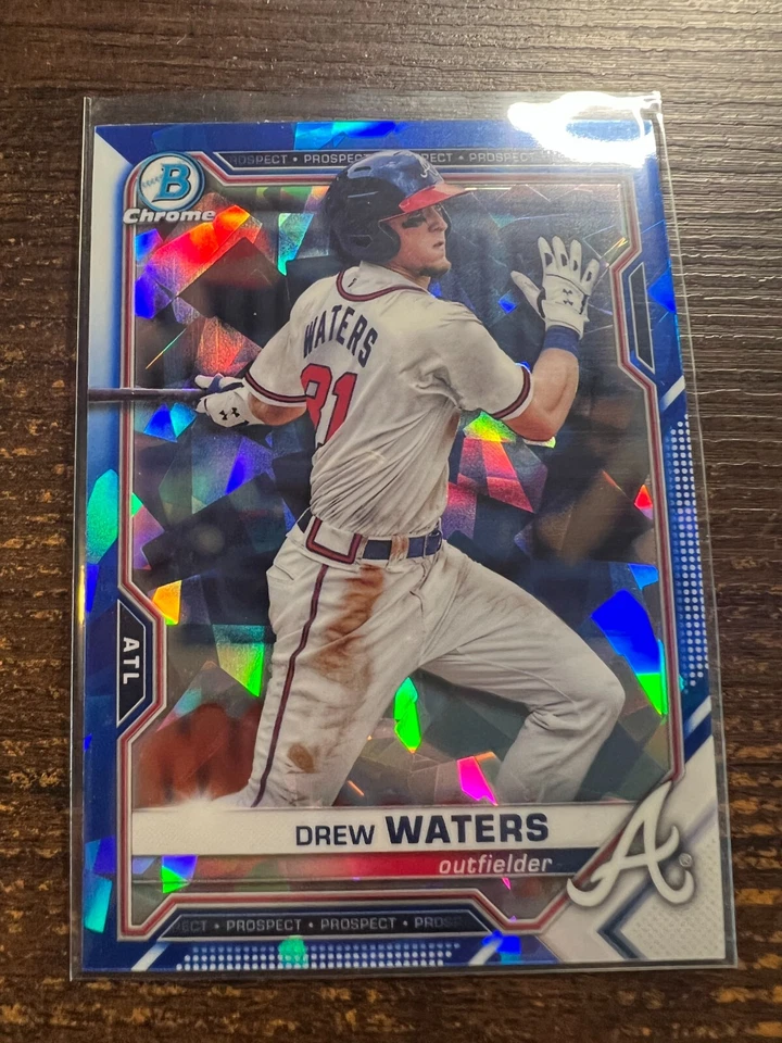 A132,023 - 2021 Bowman Chrome Sapphire Prospects #BCP81 Drew Waters - Image 1 of 1
