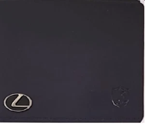 Cartera de cuero genuino Lexus con logotipo de metal 3D - Imagen 1 de 6