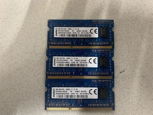KINGSTON 12GB(3X4GB) PC3L-12800S MEMORY ACR16D3LS1KNG/4G - Picture 1 of 3