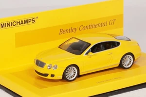 Bentley Continental GT 2008 amarillo minichamps 1:43 nuevo/embalaje original 436139601 - Imagen 1 de 4