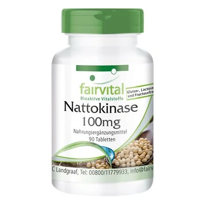 Nattokinase 100 mg - 90 compresse - 2000 FU - alto dosaggio - VEGAN | fairvital