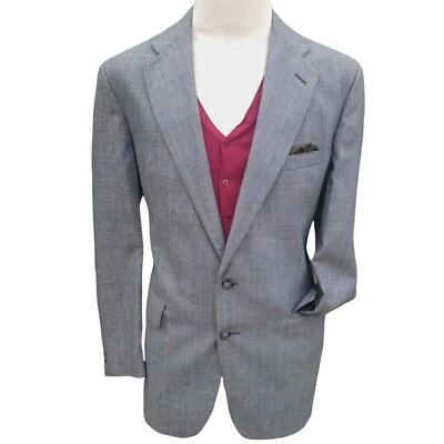 Blazer GANT Gris Ventana Para Hombres 46R Traje Chaqueta Abrigo Deportivo Lana Dos Botones Ventilación Foto 1 de 4