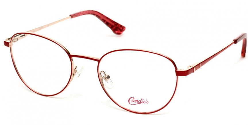 Marco óptico redondo de metal rojo para mujer Candie's CA0168 066 50-18-135 Foto 1 de 1