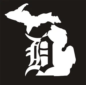 Old English D Detroit Tigers Michigan Vinyl decal sticker -BUY 2 GET a 3rd FREE - Picture 1 of 7