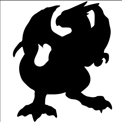 Calcomanía adhesiva vinilo dragón para ventana de coche/camión portátil personalizada Foto 1 de 1