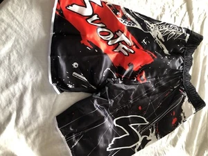 MMA Boxing Shorts Suotf Fight Fitness Pants Trunk Kickboxing Sz M New - Picture 1 of 2