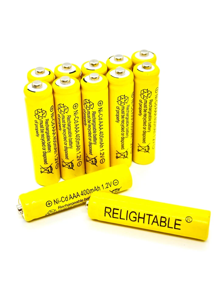 8 AA Rechargeable Batteries NiCd 400mah 1.2v Garden Solar Ni-cd Light LED F8