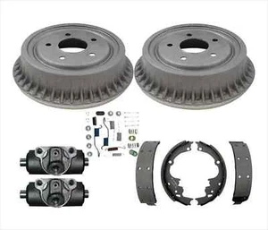 Juego de tambores de freno traseros zapatas resortes cilindros de rueda para Chevy S10 GMC S15 2x2 - Imagen 1 de 5