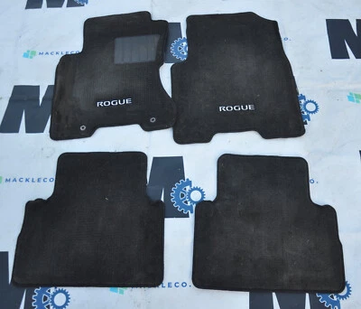Alfombrillas Nissan Rogue Select 2014 alfombrillas negras alfombrillas delanteras traseras izquierda derecha Foto 1 de 4