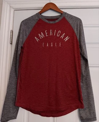 American Eagle Outfitters 360 Extreme Flex Camiseta Pequeña Camiseta Manga Larga Foto 1 de 3