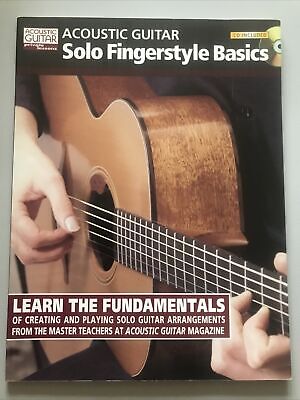 Acoustic Guitar Magazine Solo Finger Style Basics + CD Beginner Intermediate