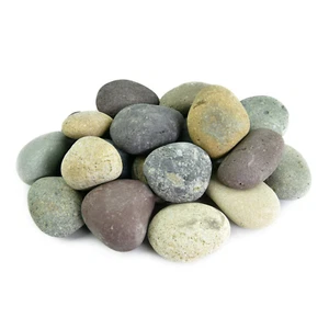 50 Lb. Premium Large Mixed Mexican Stone Beach Pebbles 3-5 inches for Garden - Picture 1 of 11