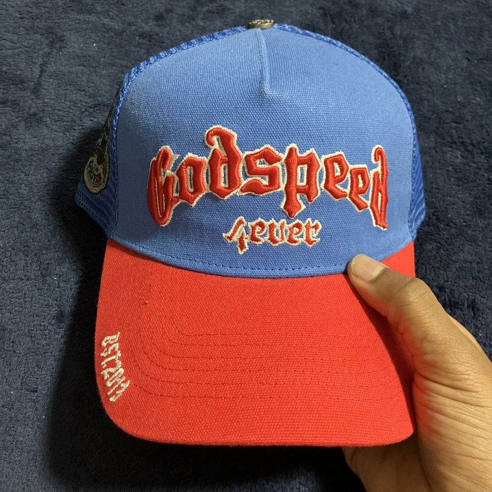 Sombrero de camionero Godspeed rojo/azul Foto 1 de 4