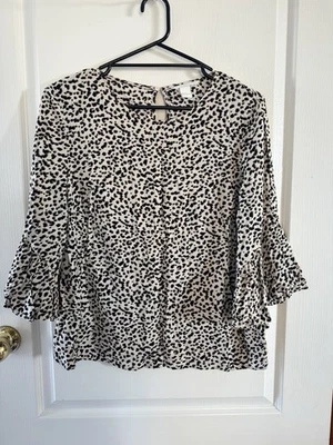 H&M Leopard Print Top US 12 - image 1 of 4