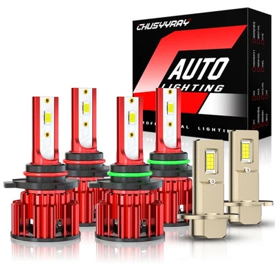 Para Mazda 626 1993-1997 6X Combo 6000K Kit de faros LED + bombillas de luz antiniebla Foto 1 de 4