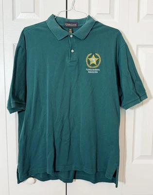 Camisa polo bordada Florida Sheriff’s Association, Cross Creek XL verde em excelente estado usado - Imagem 1 de 4