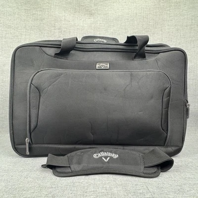 Bolsa de viaje de fin de semana Callaway equipaje de golf de lona negra expandible 21 x 14 x 8 Foto 1 de 4