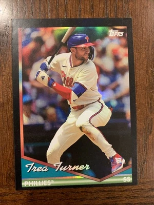2024 Topps Archives TREA TURNER Black Foil PHILLIES #292 - Image 1 of 2