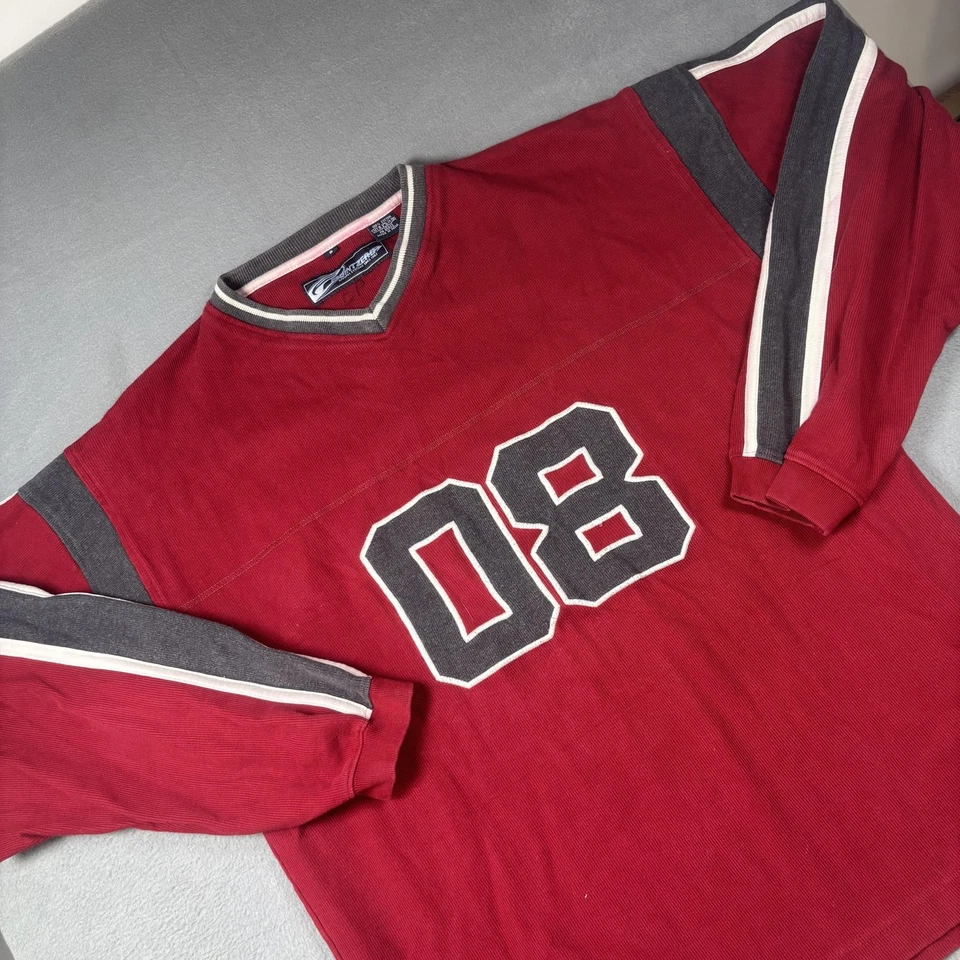 Camisa Y2K Point Zero Para Hombres Pequeña Roja Gris Ropa de Surf Atlética 08 Fútbol Patinador Foto 1 de 4