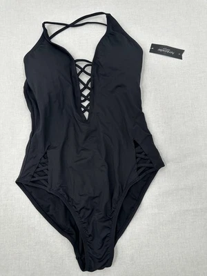 Traje de baño Ambrielle para mujer pequeño negro de una pieza nuevo con etiqueta nuevo con etiquetas Foto 1 de 3