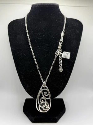 🤘🎸Brighton Rock N Scroll Teardrop Pendant Necklace-NWT - Image 1 of 4