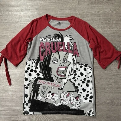 Camisa para mujer XL dálmata manga 3/4 deslumbrada Cruella de los parques de Disney Foto 1 de 4