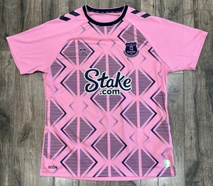 2022-23 Everton FC Hummel Away Pink Soccer XL Kit Jersey EPL - Picture 1 of 7