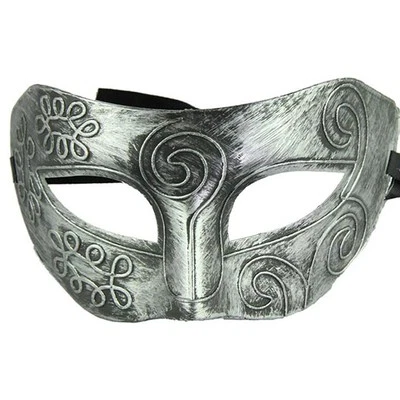 Roman Greek Worrior Mens Venetian Halloween Costume Gothic Party Masquerade Mask - Image 1 of 4