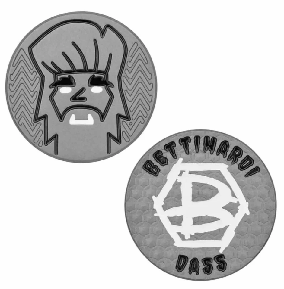 Marcador de bola Bettinardi Black Ox Werewolf Wizard aço inoxidável dupla idade DASS - Imagem 1 de 1