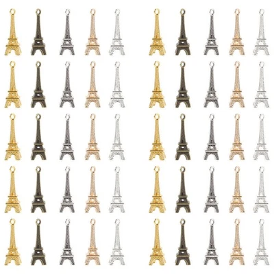  3 PCS Mini Eiffelturm Mini-Eiffelturm-Anhänger Schlüsselring Schlüsselbund - Bild 1 von 4