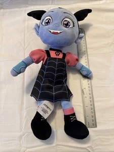 Disney Junior VAMPIRINA 14" Plush Doll Black Purple Pink Dress Embroidered Eyes - Picture 1 of 18
