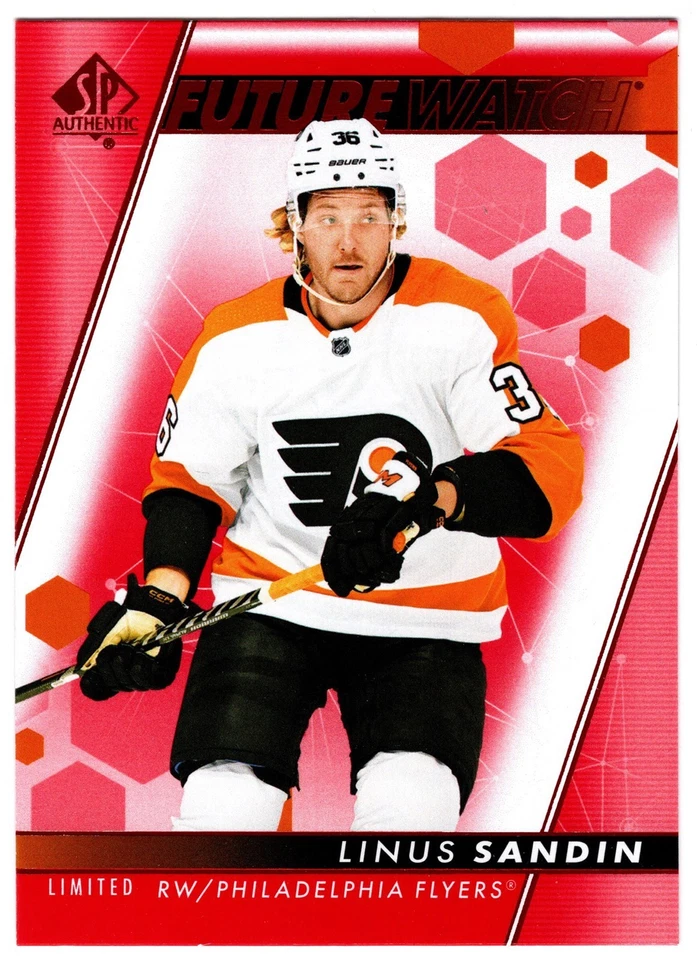 2022-23 UD SP Authentic Future Watch Limited Red LINUS SANDIN #186 Philadelphia - Image 1 of 1