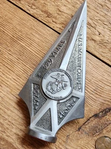 Used / USMC Okinawa / Tip of the Spear / 229 Years / Pewter / Statue / *2004 - Picture 1 of 2