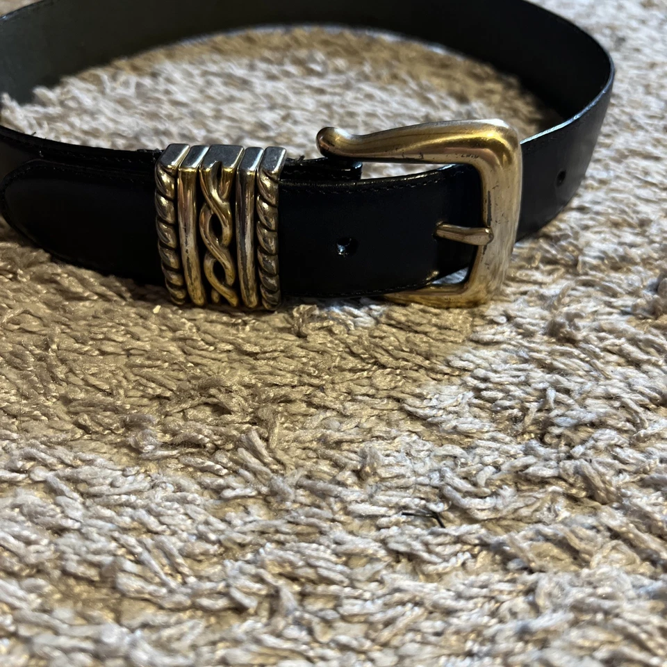  Cinturón de cuero azul Brighton herrajes plateados para mujer pequeño  Foto 1 de 4