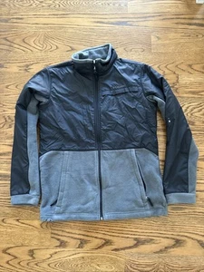 Columbia Youth Fullzip Jacket Size XL 18/20 Black Fleece Lined - Picture 1 of 10