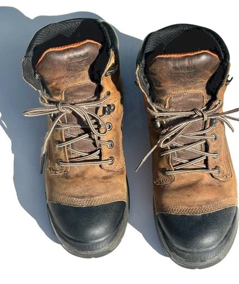 Botas de trabajo impermeables Timberland Pro de cuero con puntera no metálica para hombre talla 10,5 W Foto 1 de 4