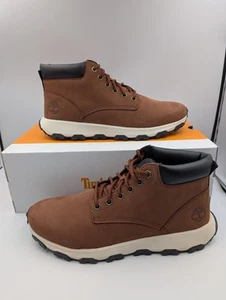 TIMBERLAND BNIB Mens Chukka Boots WINSOR PARK Medium Brown Nubuck SIZE UK 7.5 - Picture 1 of 8